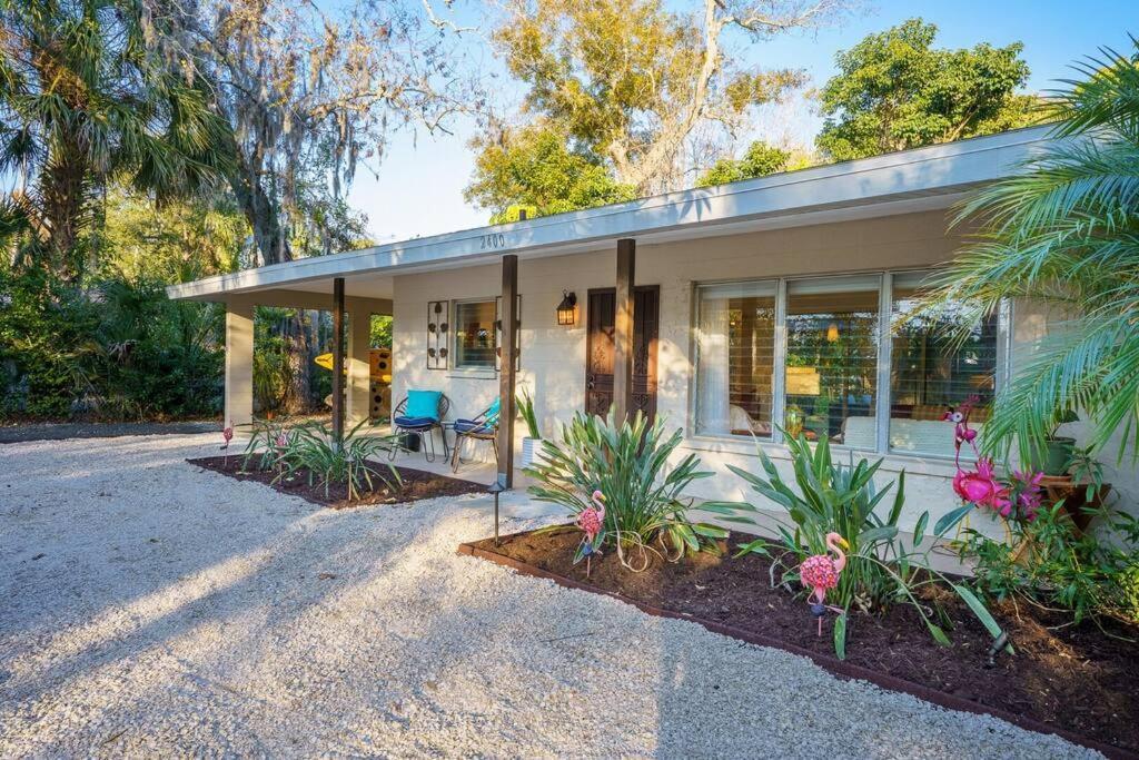 Beautiful Glam Mid-Century 1 Block From Sarasota Bay With Firepit Villa Eksteriør billede